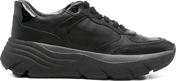 Diamanta leather chunky sole sneakers