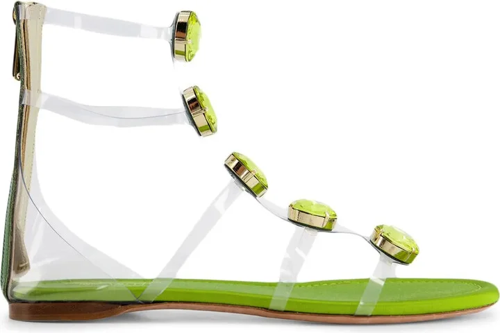 Diamond Clash flat sandals