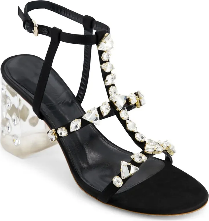 Diamond Dip satin sandals - Image 2