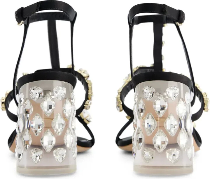 Diamond Dip satin sandals - Image 3