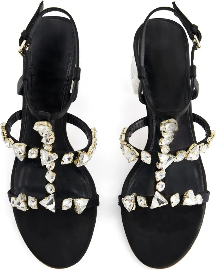 Diamond Dip satin sandals - Image 4