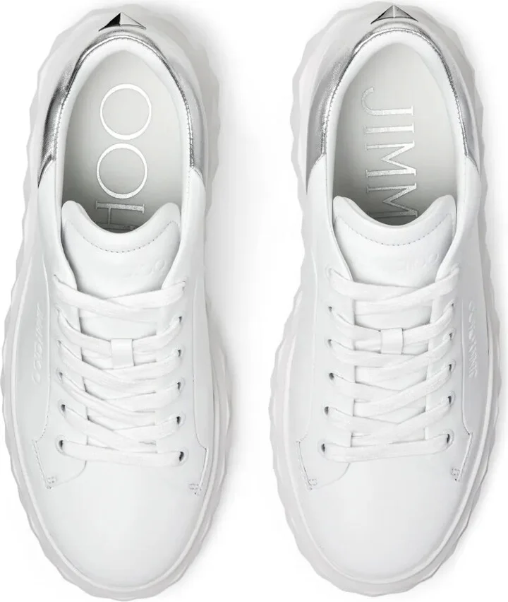 Diamond Maxi/F II leather sneakers - Image 4