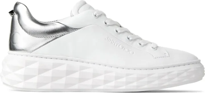 Diamond Maxi/F II leather sneakers