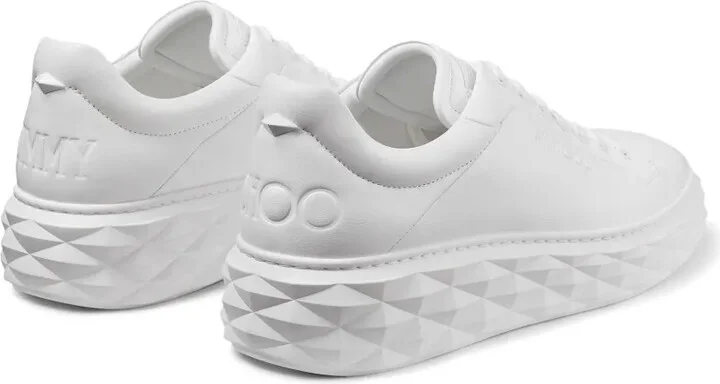 Diamond Maxi leather sneakers - Image 3