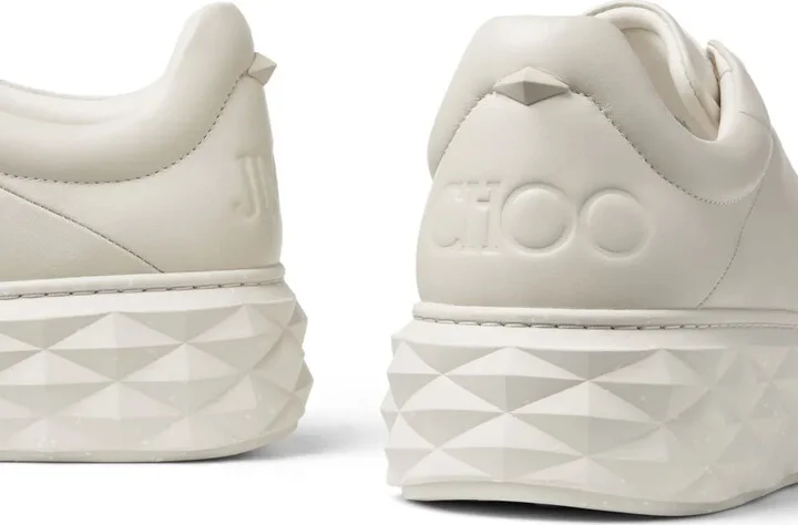 Diamond Maxi leather sneakers - Image 3