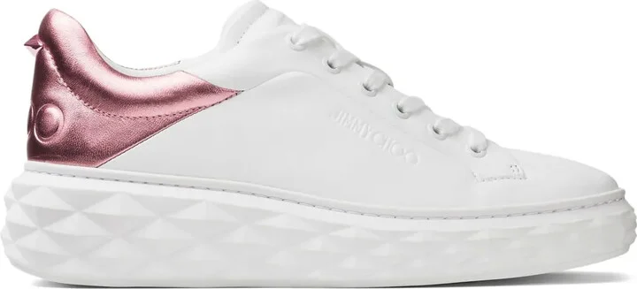 Diamond Maxi metallic-effect sneakers