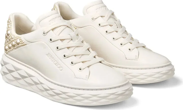 Diamond Maxi pearl-embellished sneakers - Image 2