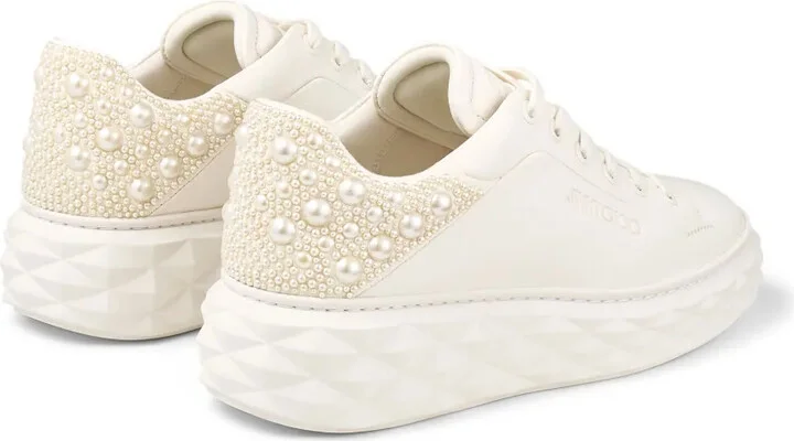 Diamond Maxi pearl-embellished sneakers - Image 3