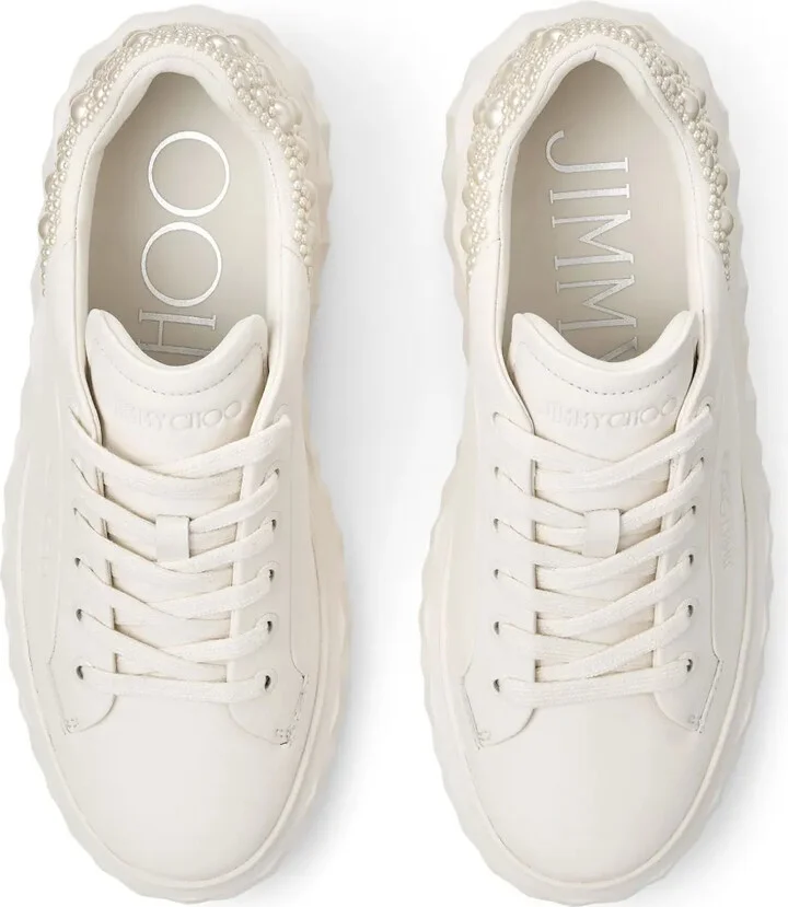 Diamond Maxi pearl-embellished sneakers - Image 5