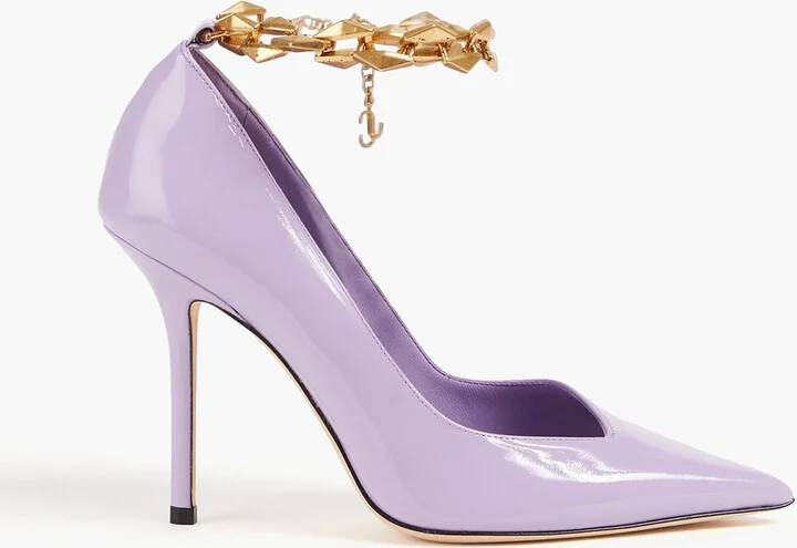 Diamond Talura 100 patent-leather pumps