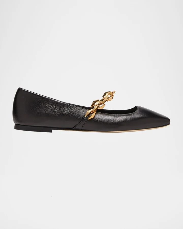 Diamond Tilda Chain Ballerina Flats