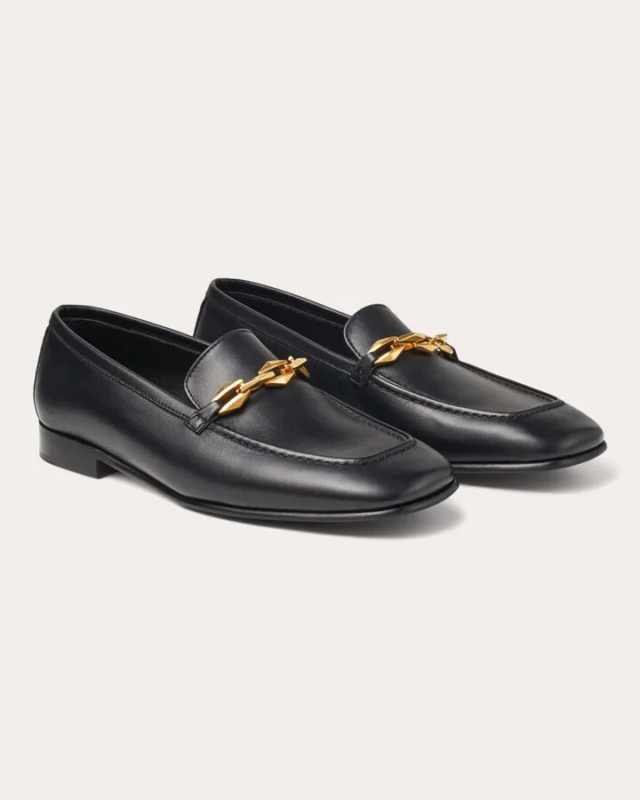 Diamond Tilda Embellished Leather Loafer - Image 3