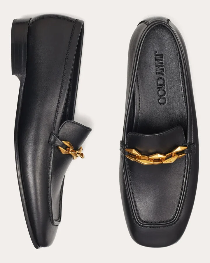 Diamond Tilda Embellished Leather Loafer - Image 4