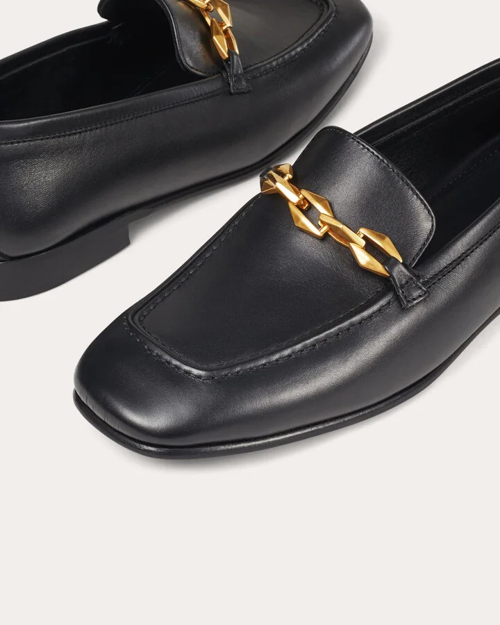 Diamond Tilda Embellished Leather Loafer - Image 6