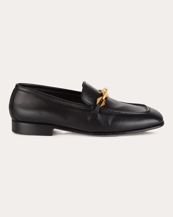 Diamond Tilda Embellished Leather Loafer