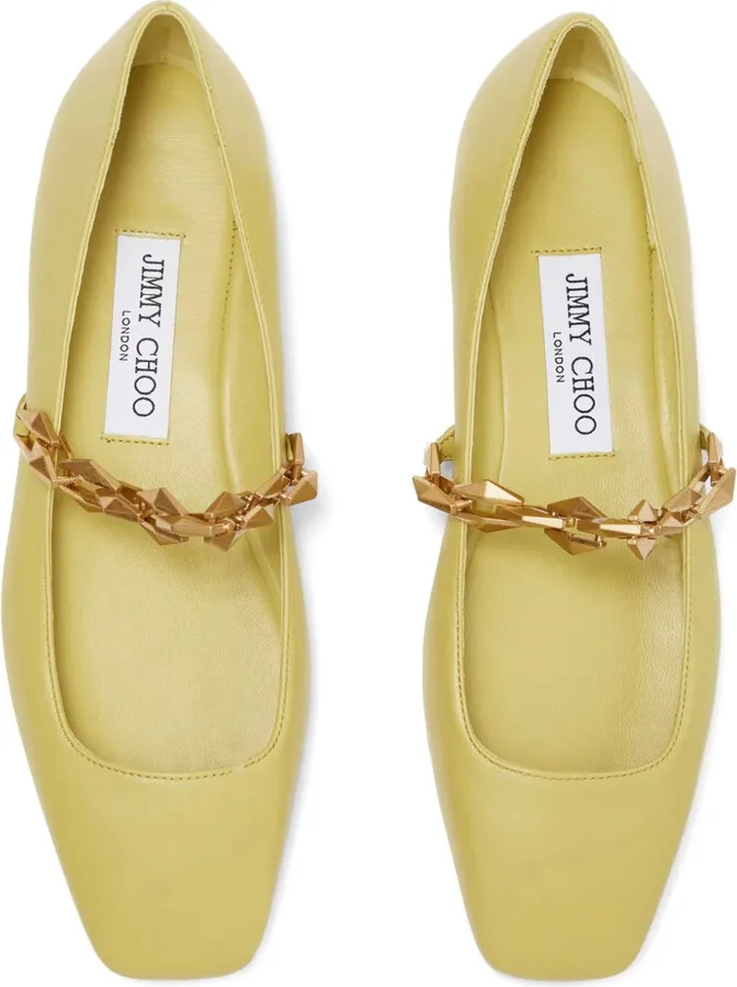Diamond Tilda leather ballerina shoes - Image 4