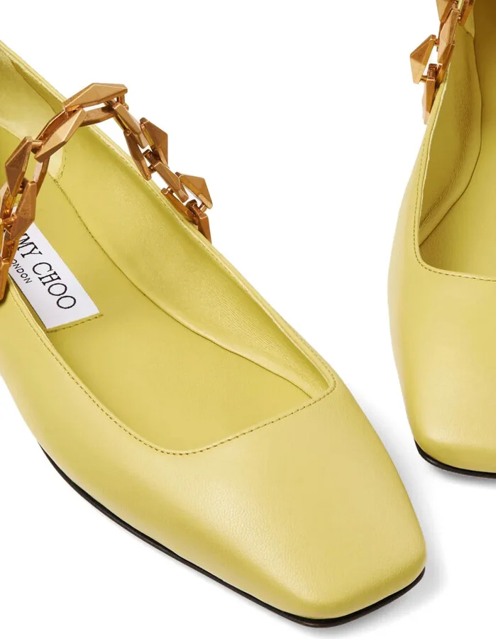 Diamond Tilda leather ballerina shoes - Image 5