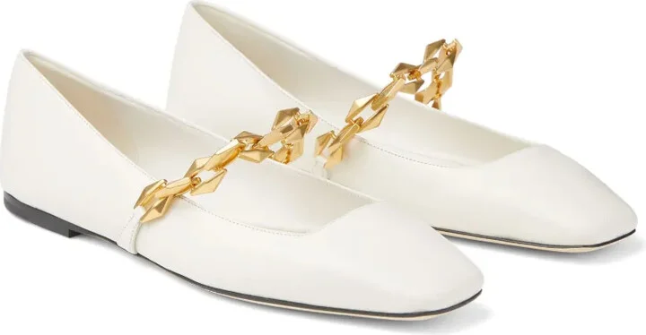Diamond Tilda leather ballerina shoes - Image 2