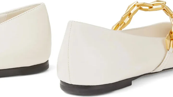 Diamond Tilda leather ballerina shoes - Image 5