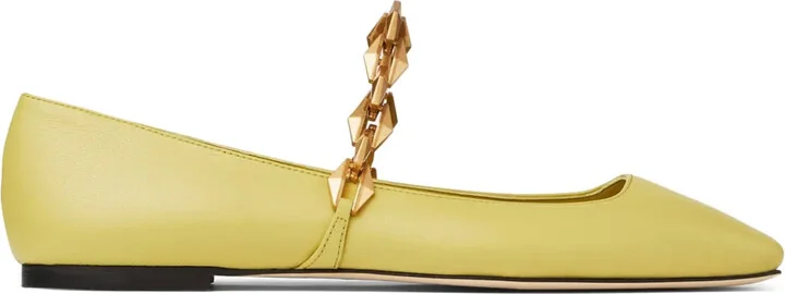 Diamond Tilda leather ballerina shoes