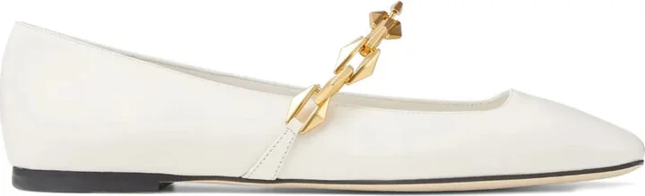 Diamond Tilda leather ballerina shoes