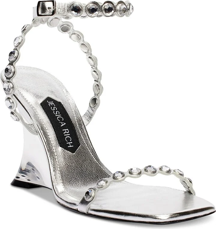 Diamond Wedge Womens Slip On Open Toe Slingback Heels