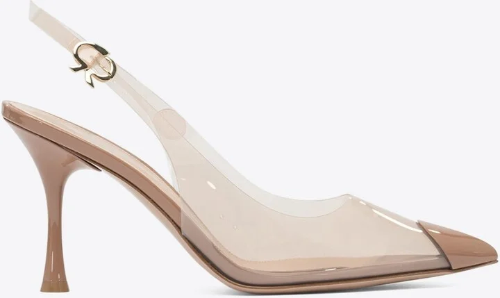 Diana 85 PVC Slingback Pumps