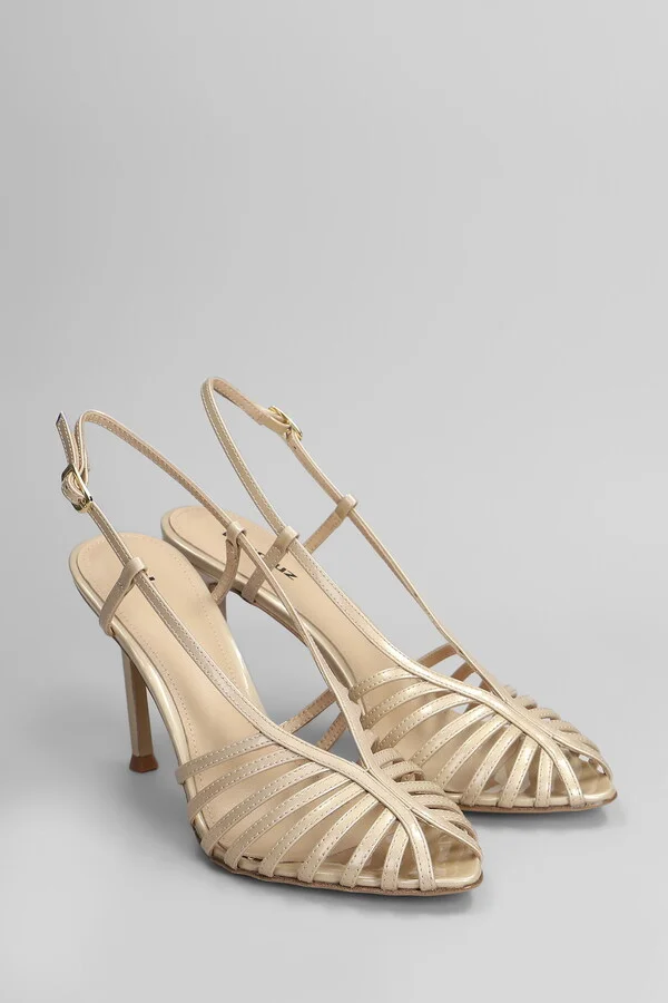 Diana 95 Sandals In Powder Leather - Image 2