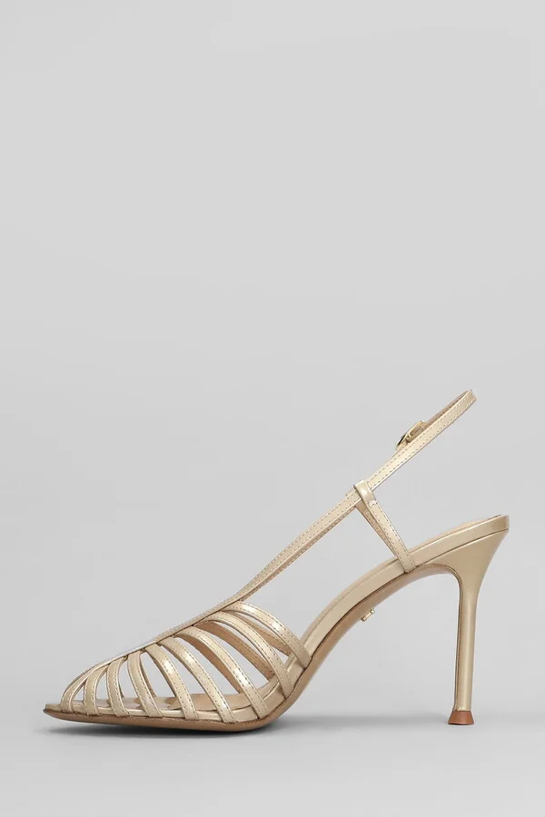 Diana 95 Sandals In Powder Leather - Image 3