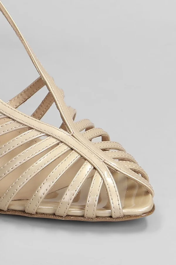 Diana 95 Sandals In Powder Leather - Image 5