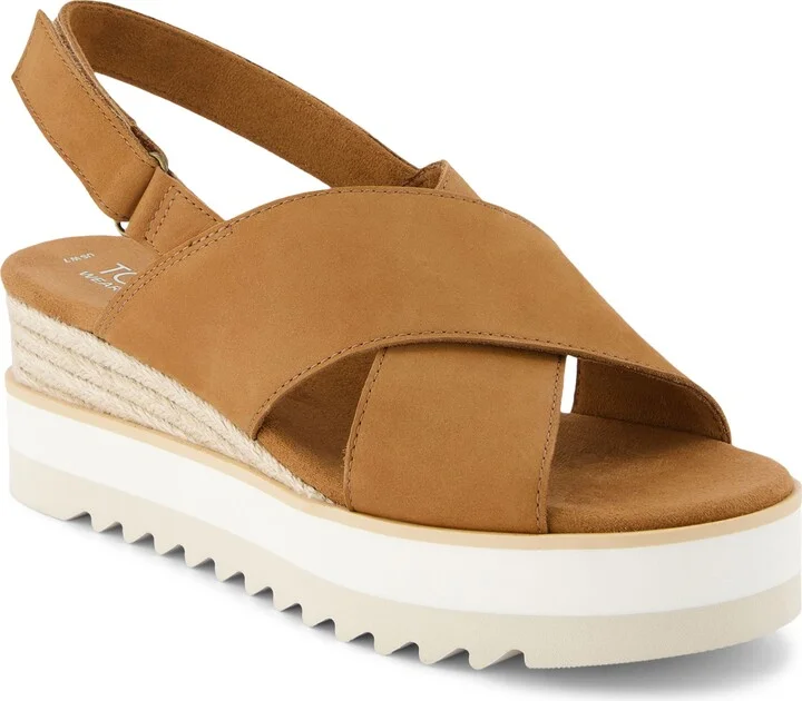 Diana Crossover Platform Wedge Sandal