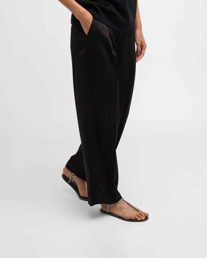 Diana Crystal T-Strap Flat Sandals - Image 4
