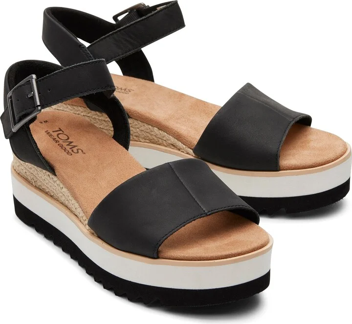 Diana Leather Wedge Sandal - Image 3