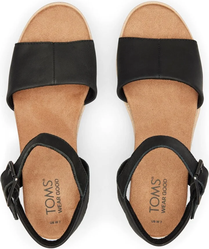 Diana Leather Wedge Sandal - Image 5