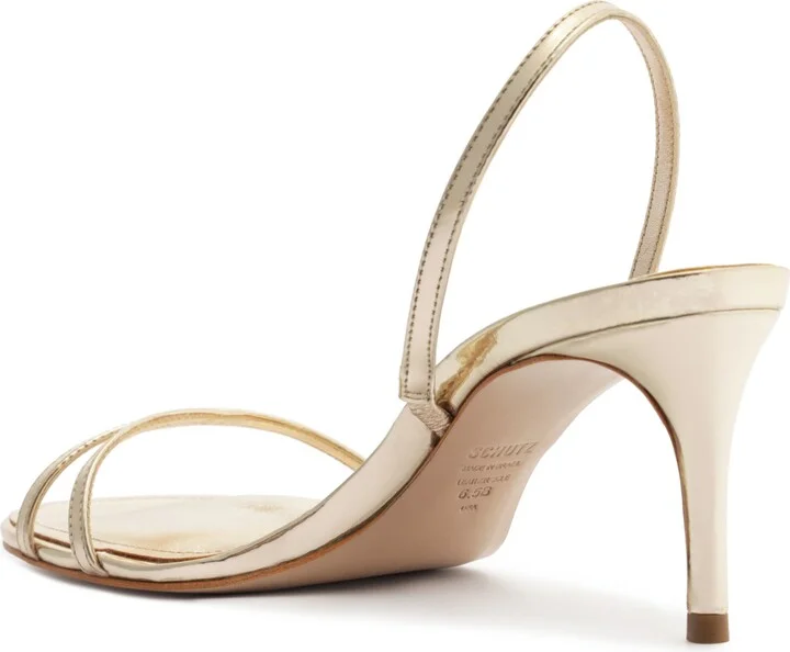 Diana Metallic Slingback Sandal - Image 2