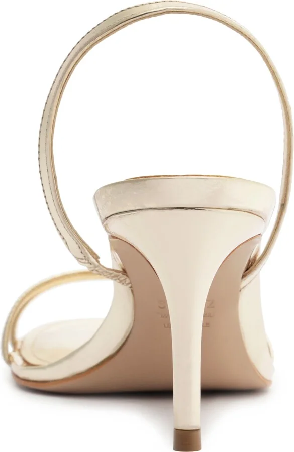 Diana Metallic Slingback Sandal - Image 7
