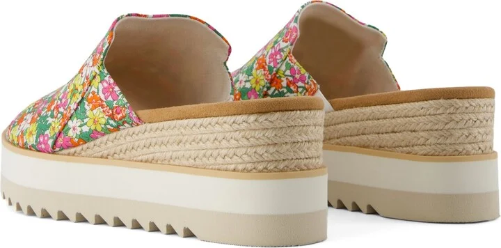 Diana Mule Roses Liberty Print Wedge Sandal - Image 4