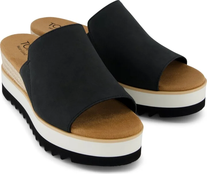 Diana Mule Wedge Sandal Leather - Image 3