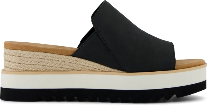 Diana Mule Wedge Sandal Leather