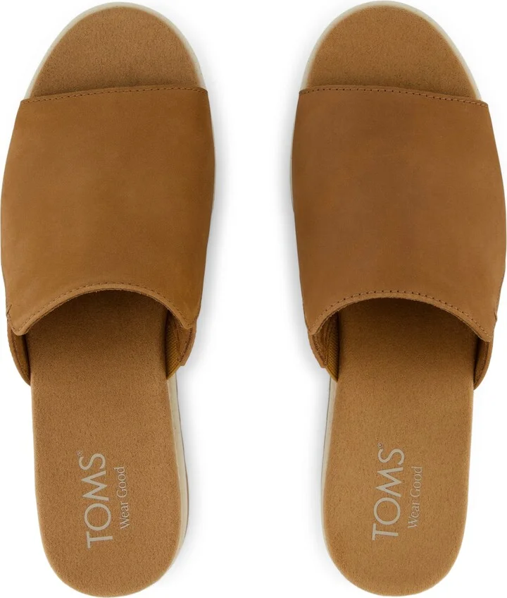 Diana Mule Wedge Sandal Sugar Leather - Image 6