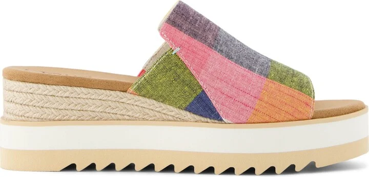 Diana Picnic Plaid Mule Sandal