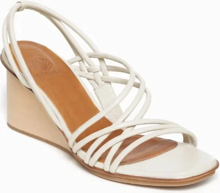 Diana Wedge Sandal In Savanna Greige