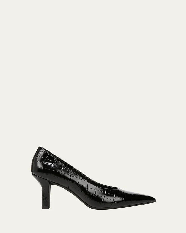 Diane Croco-Embossed Pumps