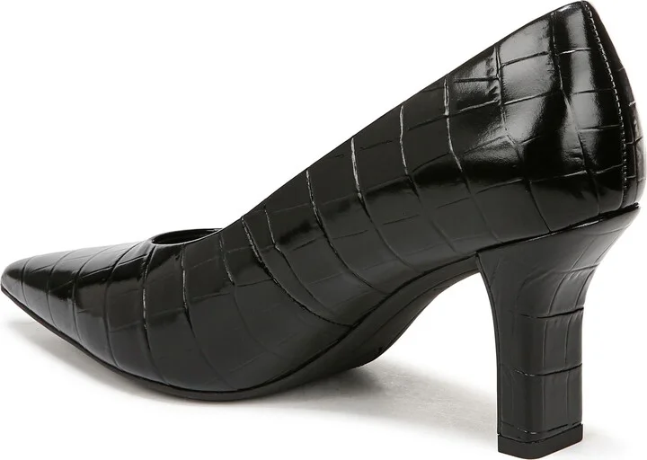 Dianen Croc Embossed Pointed Toe Pump - Image 2