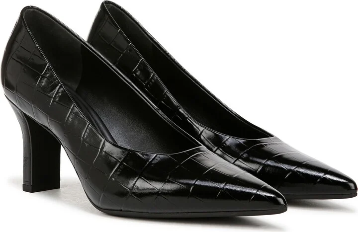 Dianen Croc Embossed Pointed Toe Pump - Image 9