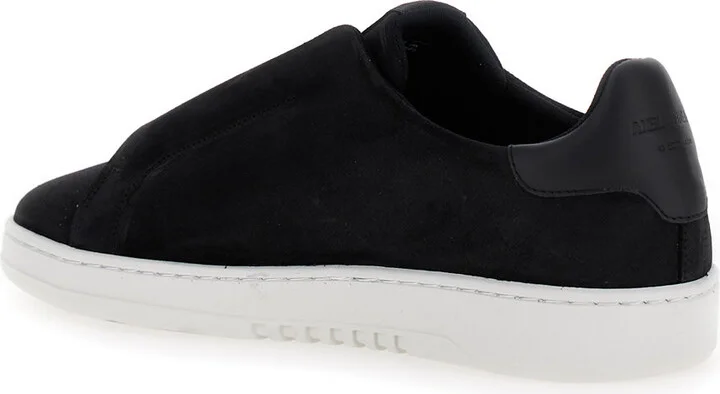 'dice Laceless' Black Low Top Slip-on Sneakers In Suede Man - Image 2