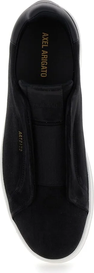 'dice Laceless' Black Low Top Slip-on Sneakers In Suede Man - Image 3
