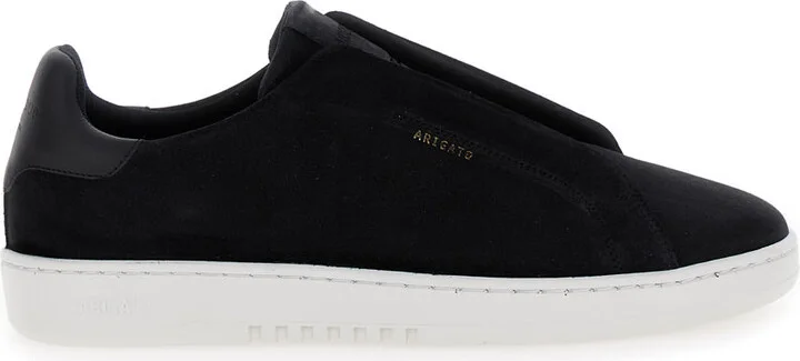 'dice Laceless' Black Low Top Slip-on Sneakers In Suede Man - Image 4