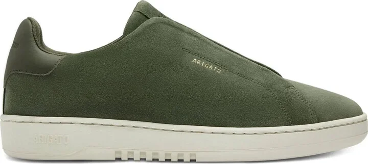 Dice Laceless elastic-panel suede-textured sneakers