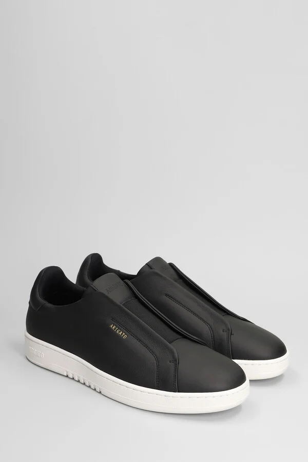 Dice Laceless Sneakers In Black Leather - Image 2